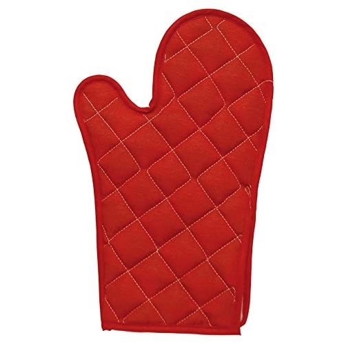 Excelsa Guanto forno rosso trapuntato cotone Excelsa